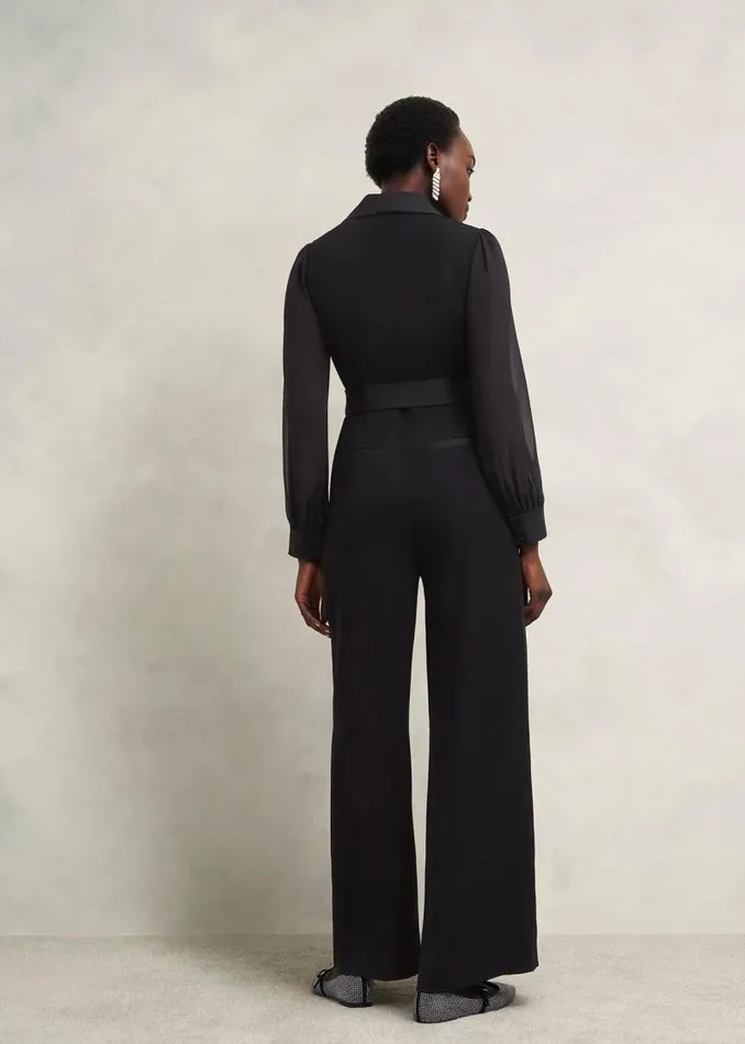 Women HOBBS Dresses and Jumpsuits Maia Sleeved Jumpsuit Hobbs Black