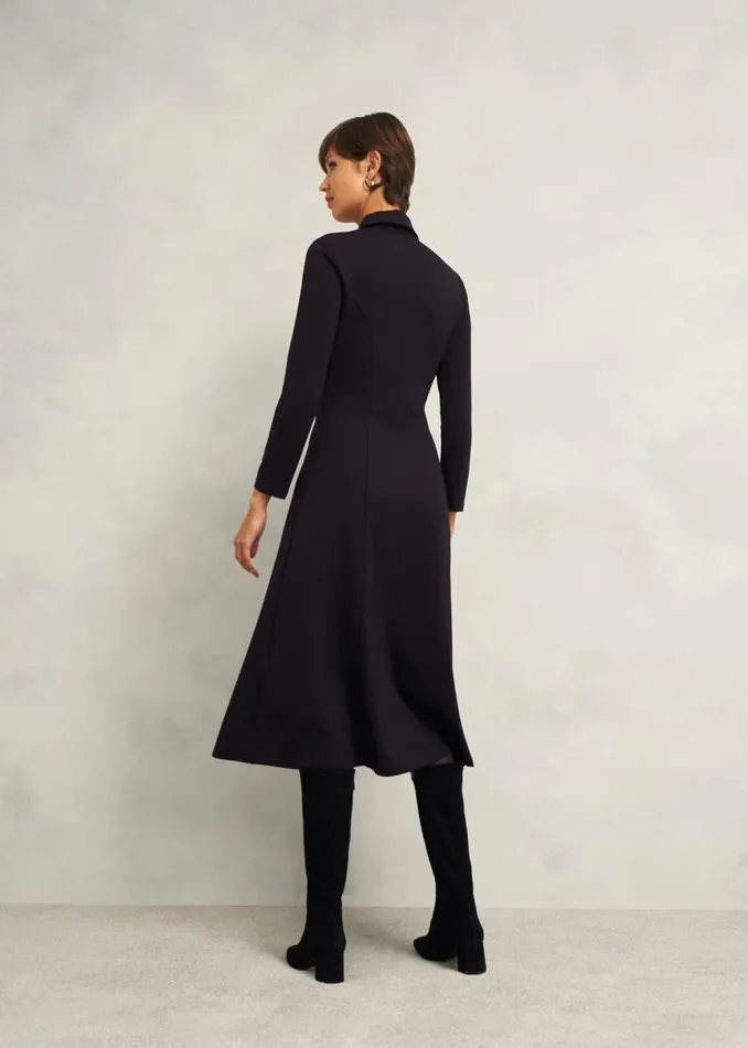 Women HOBBS Dresses and Jumpsuits Scarlett Ponte Dress Hobbs Navy