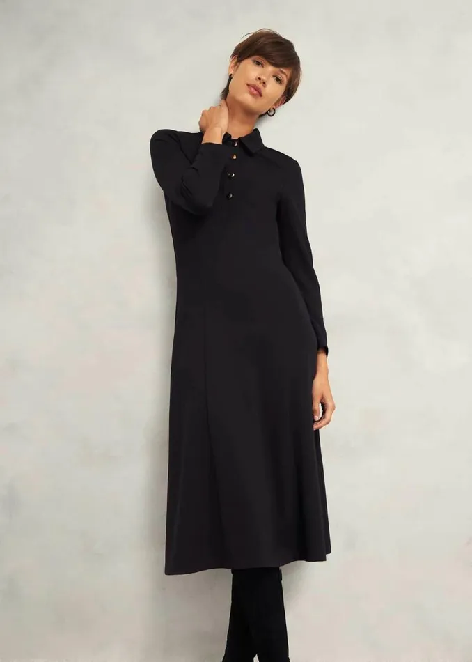 Women HOBBS Dresses and Jumpsuits Scarlett Ponte Dress Hobbs Navy