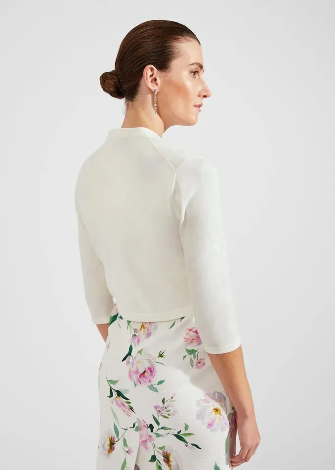 Women HOBBS Jumpers and Cardigans Carrie Bolero Ivory Women HOBBS Jumpers and Cardigans Carrie Bolero Ivory