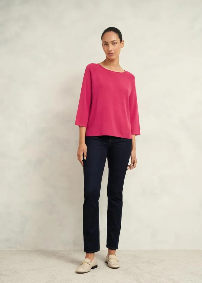 Women HOBBS Jumpers and Cardigans Jana Jumper With Wool Zinnia Pink