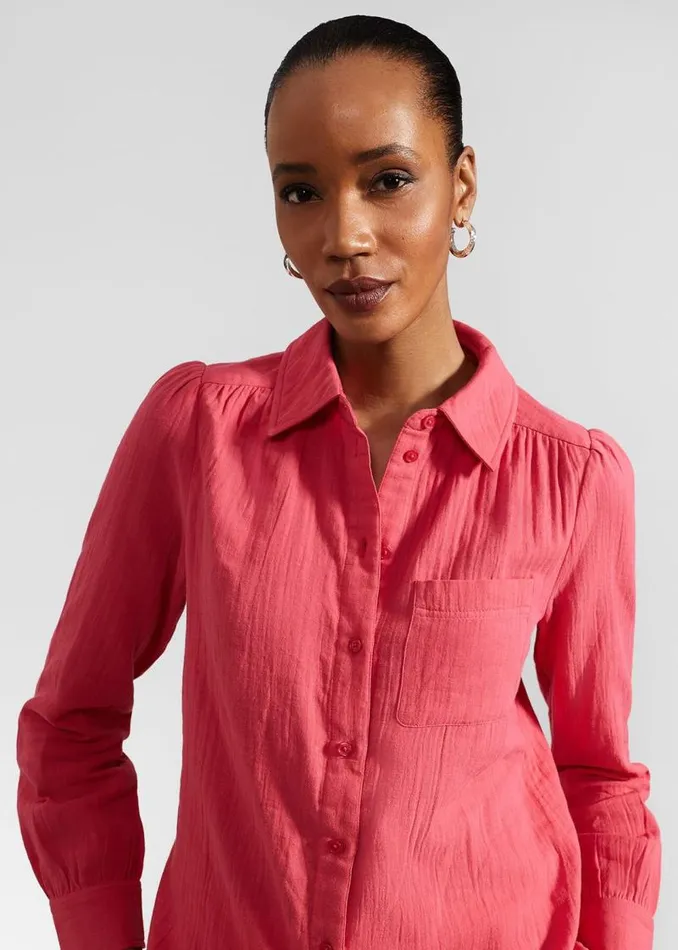 Women HOBBS Tops Jamie Shirt Wild Berry Pink