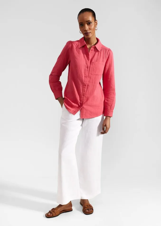Women HOBBS Tops Jamie Shirt Wild Berry Pink