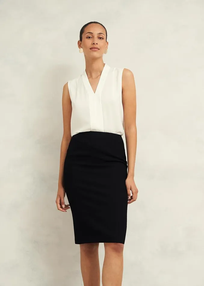 Women HOBBS Tops Shelley Blouse Ivory