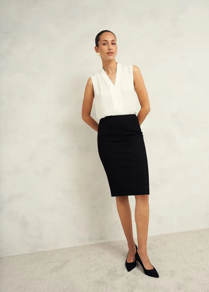 Women HOBBS Tops Shelley Blouse Ivory