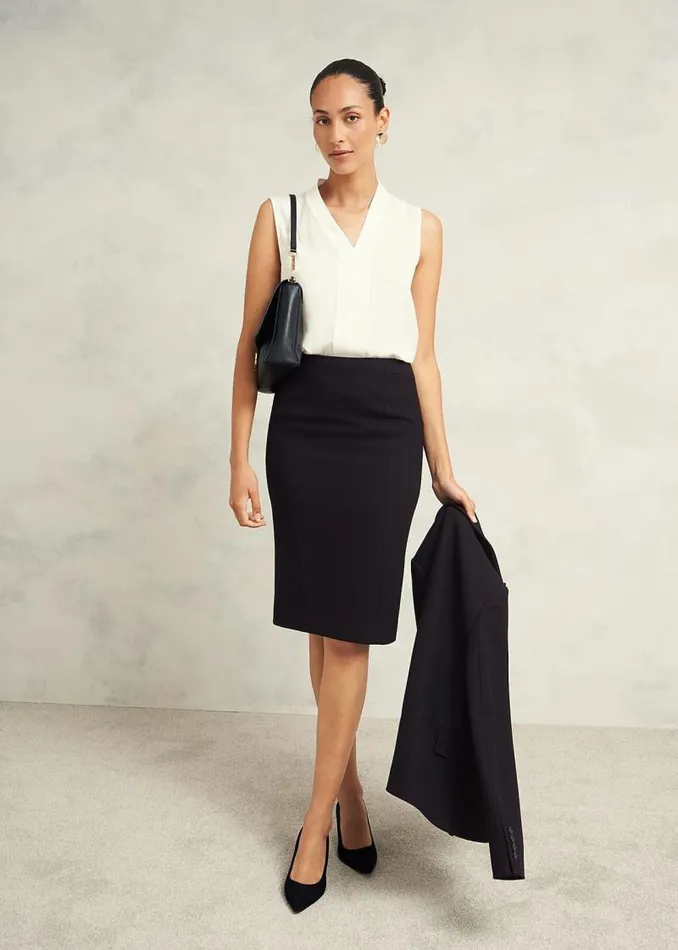 Women HOBBS Tops Shelley Blouse Ivory