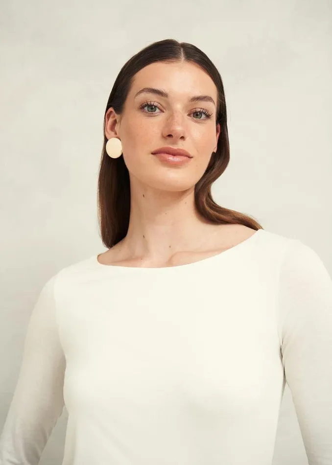 Women HOBBS Tops Sonya Plain Top Hobbs Ivory