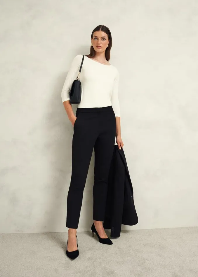 Women HOBBS Tops Sonya Plain Top Hobbs Ivory