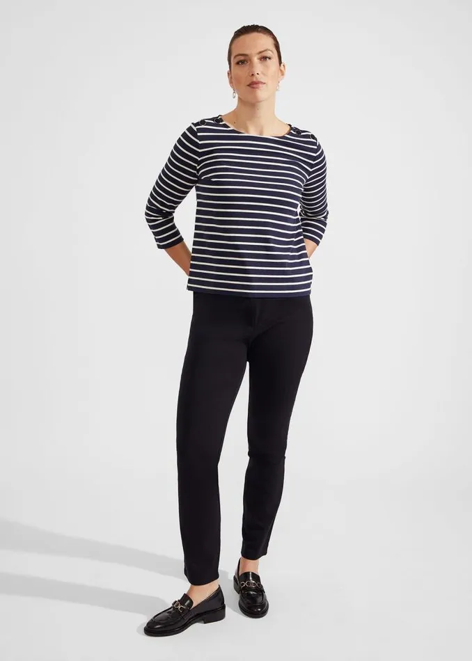 Women HOBBS Trousers Petite Amanda Skinny Jeans True Navy