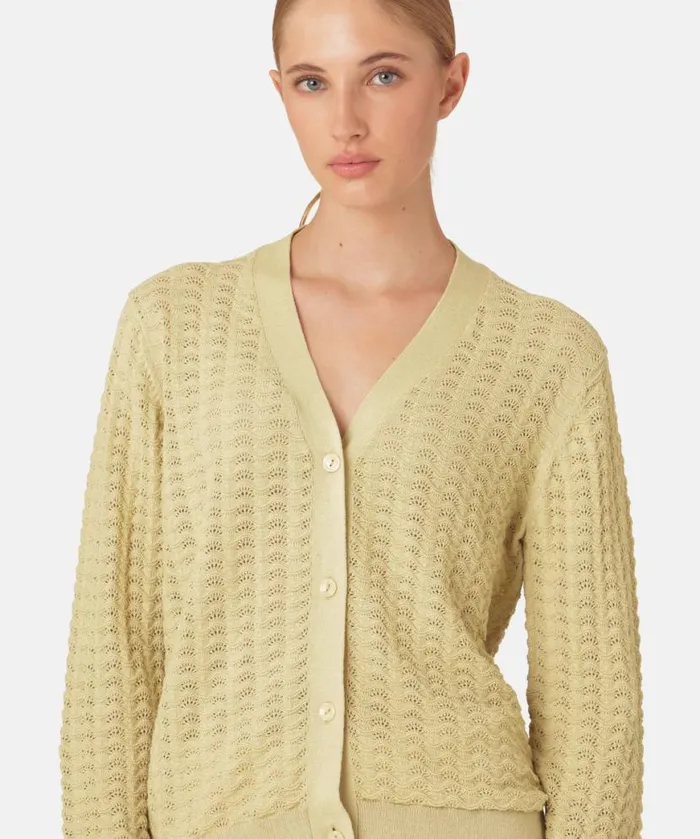 Women Ilse Jacobsen Cardigan 8211 Olive Grass Women Ilse Jacobsen Cardigan 8211 Olive Grass