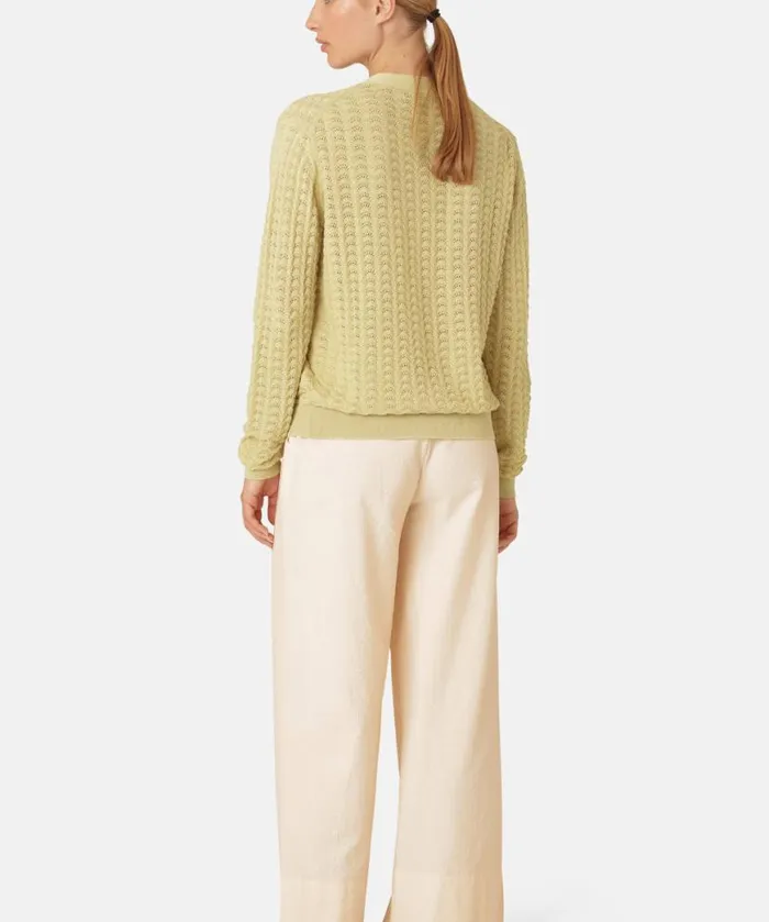Women Ilse Jacobsen Cardigan 8211 Olive Grass Women Ilse Jacobsen Cardigan 8211 Olive Grass