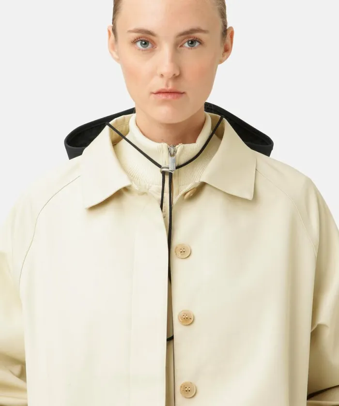 Women Ilse Jacobsen Cotton Raincoat 8211 Bleached Sand