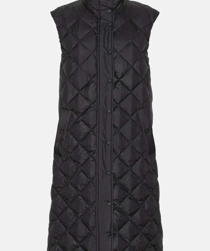 Women Ilse Jacobsen Long Down Vest 8211 Black Women Ilse Jacobsen Long Down Vest 8211 Black