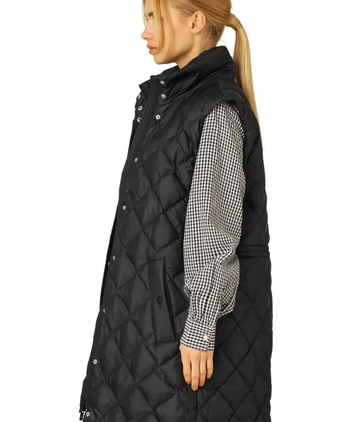 Women Ilse Jacobsen Long Down Vest 8211 Black Women Ilse Jacobsen Long Down Vest 8211 Black