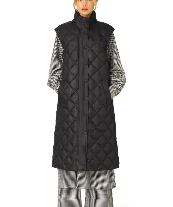 Women Ilse Jacobsen Long Down Vest 8211 Black Women Ilse Jacobsen Long Down Vest 8211 Black
