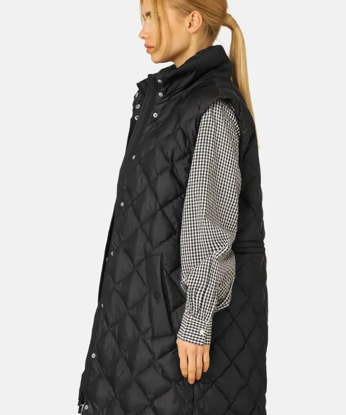 Women Ilse Jacobsen Long Down Vest 8211 Black Women Ilse Jacobsen Long Down Vest 8211 Black