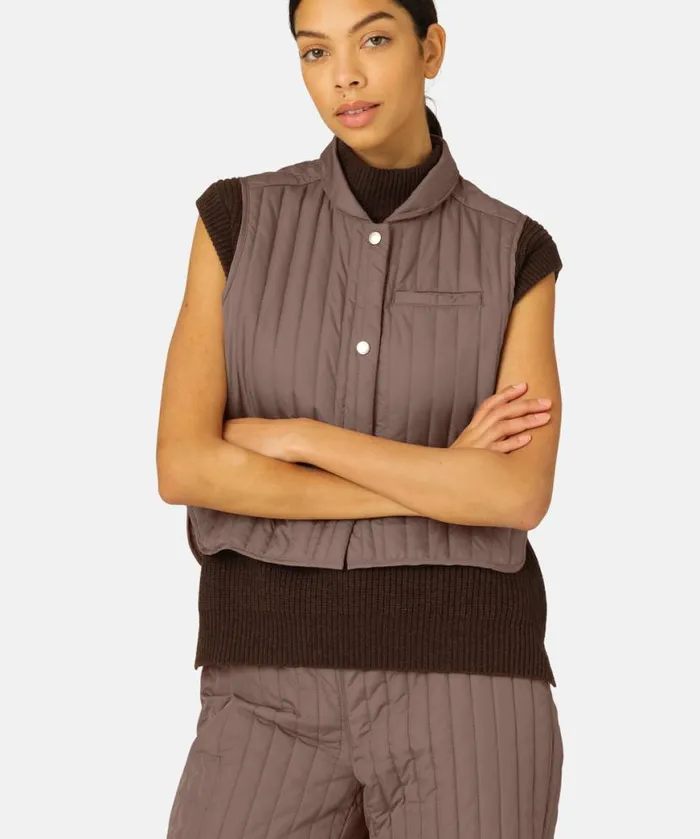 Women Ilse Jacobsen Quilt Vest 8211 Old Lavender Women Ilse Jacobsen Quilt Vest 8211 Old Lavender