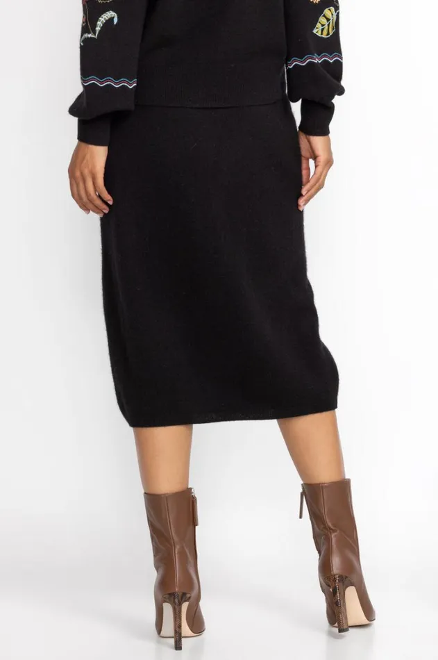 Women Isabella Sweater Skirt Black Johnny Was Bottoms Women Isabella Sweater Skirt Black Johnny Was Bottoms