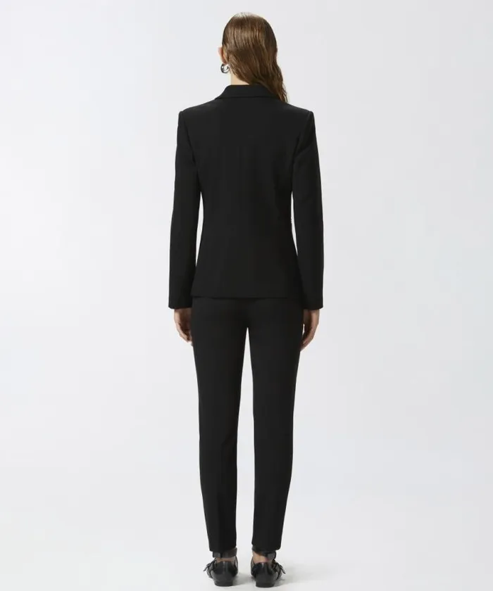 Women Jackets Pinko Blazer With Metal Buttons Limo Black Women Jackets Pinko Blazer With Metal Buttons Limo Black