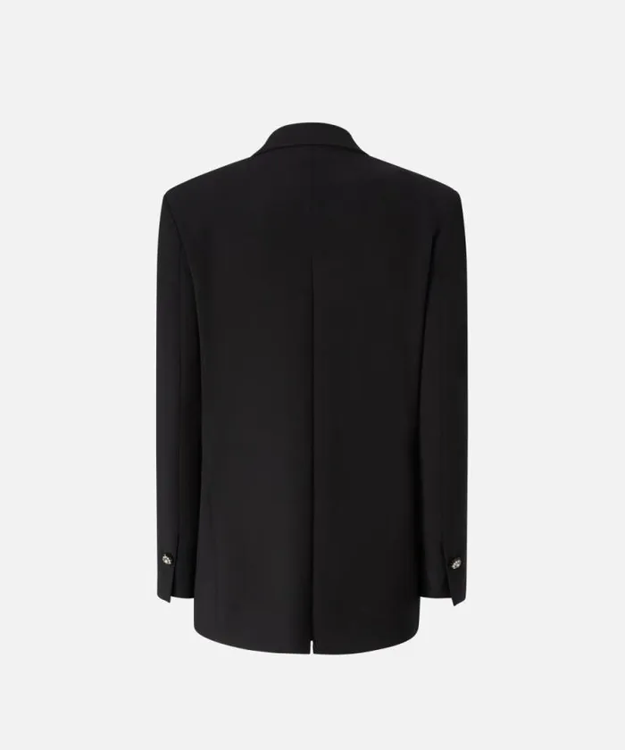 Women Jackets Pinko Elegant Blazer With Jewel Buttons Limo Black Women Jackets Pinko Elegant Blazer With Jewel Buttons Limo Black