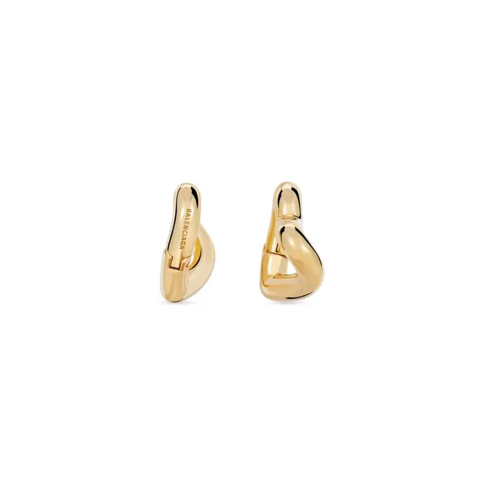 Women Jewellery Balenciaga Loop Heart Earrings In Gold
