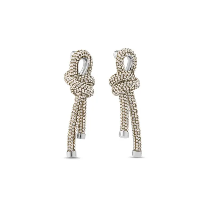 Women Jewellery Balenciaga Rope Earrings In Silver