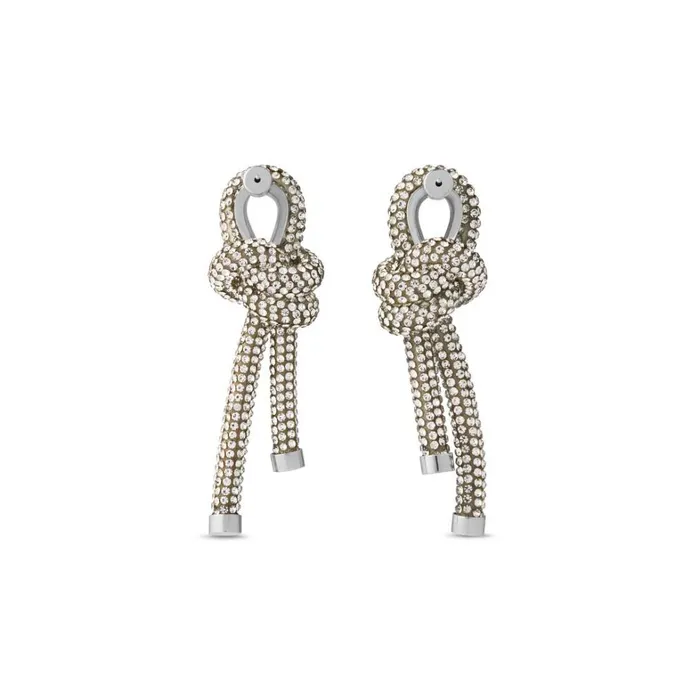Women Jewellery Balenciaga Rope Earrings In Silver