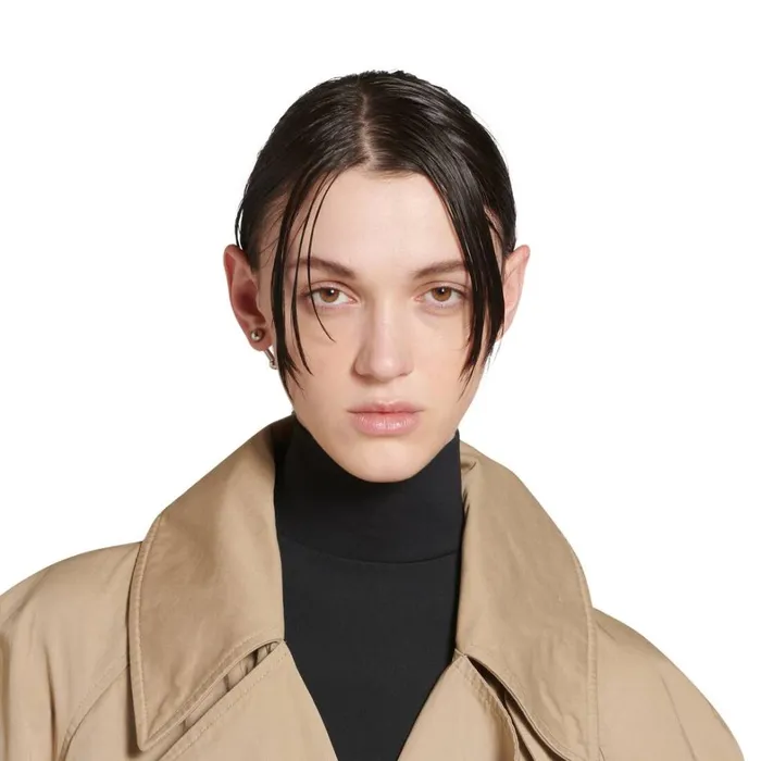 Women Jewellery Balenciaga Sharp Bar Earring In Silver