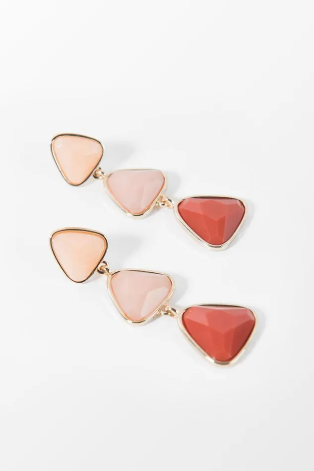 Women Jewellery Cupshe Katerina Coral Geometric Earring Multicolor