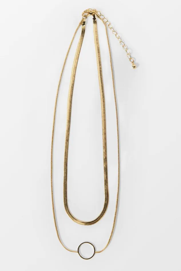 Women Jewellery Cupshe Sandbar Geometric Necklace Golden