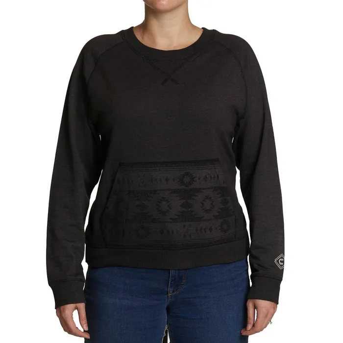 WOMEN Justin Conceal Carry Sweatshirt Black Justin Boots Outerwear