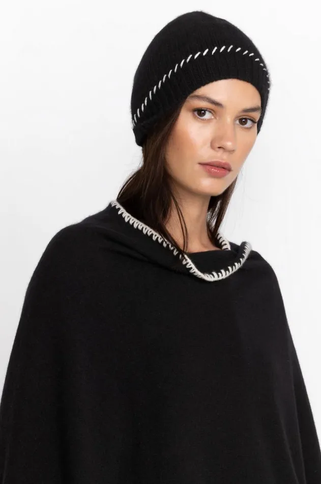 Women Jw Whipstitch Beanie Black Johnny Was Hats Women Jw Whipstitch Beanie Black Johnny Was Hats