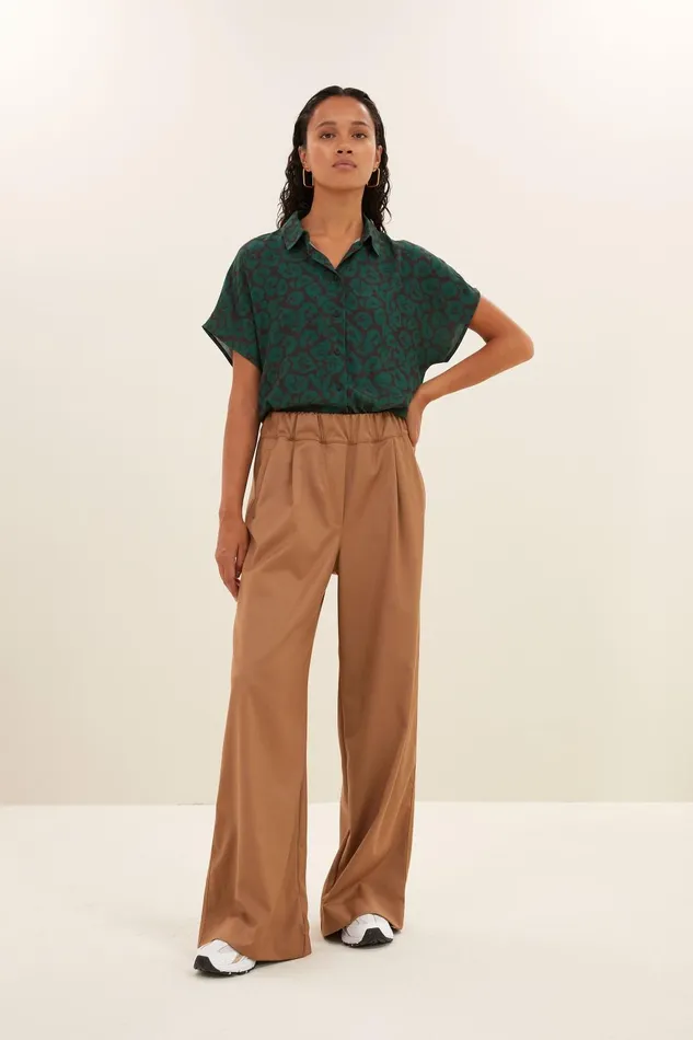 Women Karly Spotted Blouse Spotted Print Bybar Blouses Women Karly Spotted Blouse Spotted Print Bybar Blouses