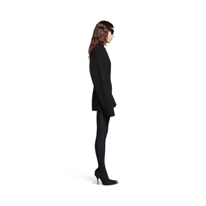Women Knitwear Balenciaga Hourglass Turtleneck Sweater In Black