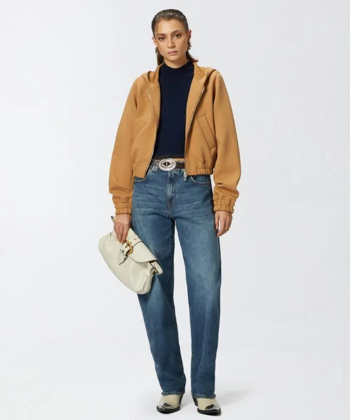 Women Knitwear Pinko Cashmereblend Turtleneck With Metallic Cuffs Dark Navy Blue Women Knitwear Pinko Cashmereblend Turtleneck With Metallic Cuffs Dark Navy Blue
