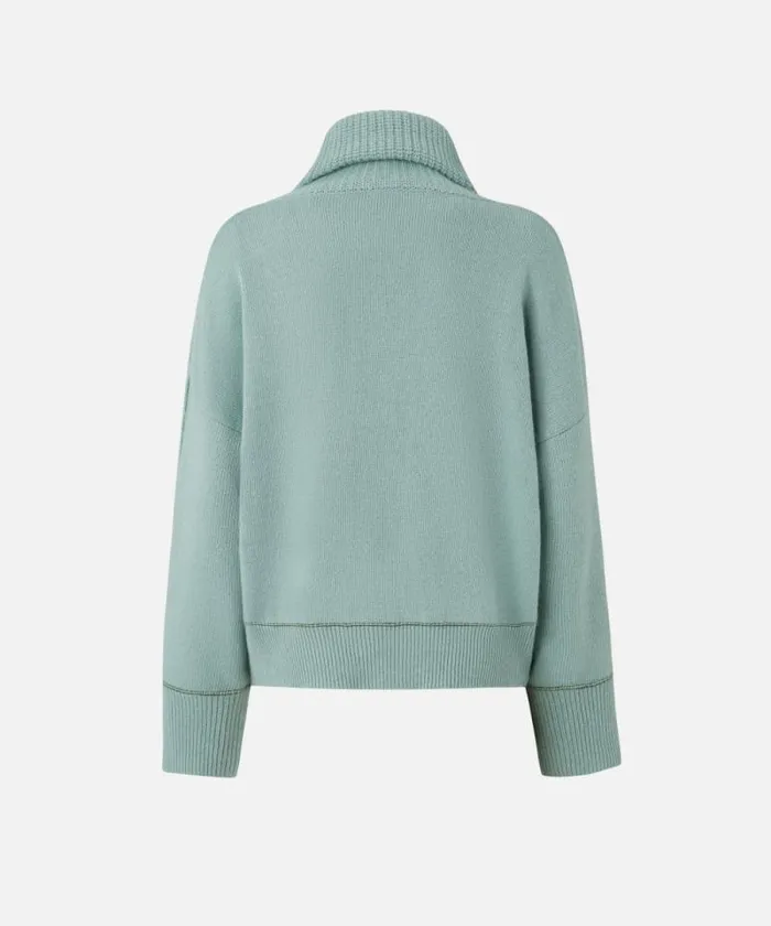 Women Knitwear Pinko Fine Wool And Cashmere Turtleneck Jumper Feldspar Women Knitwear Pinko Fine Wool And Cashmere Turtleneck Jumper Feldspar