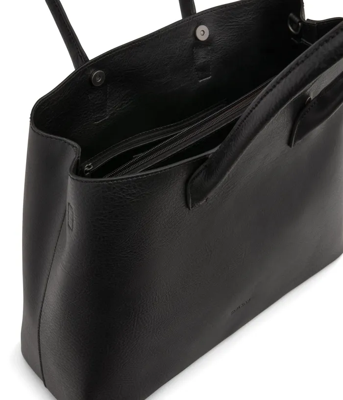 Women Krista Vegan Satchel 8211 Dwell Blackblack Matt and Nat Satchels