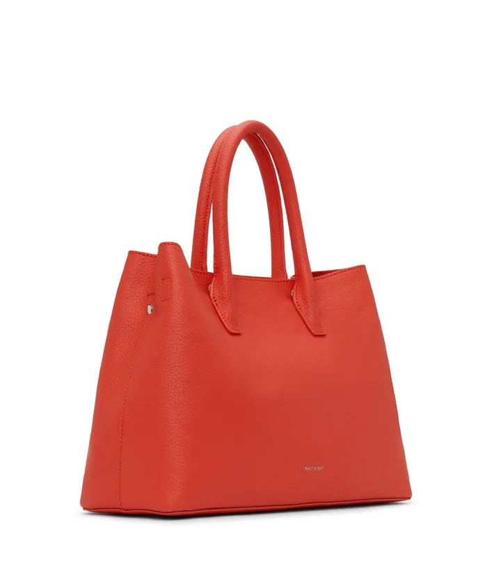 Women Kristasm Small Vegan Satchel 8211 Purity Fleur Matt and Nat Satchels