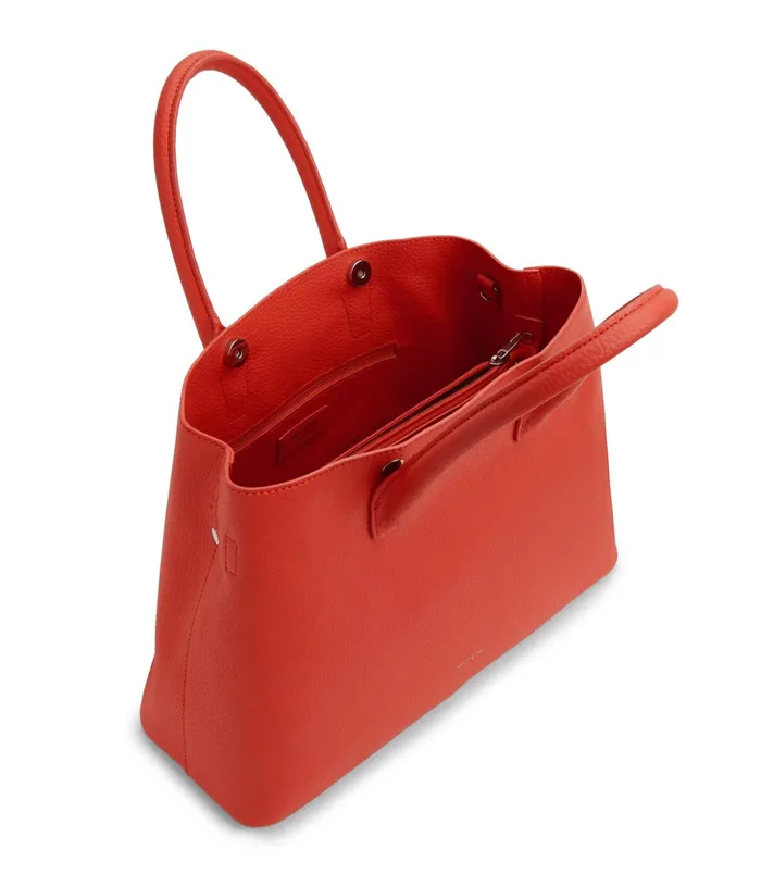 Women Kristasm Small Vegan Satchel 8211 Purity Fleur Matt and Nat Satchels