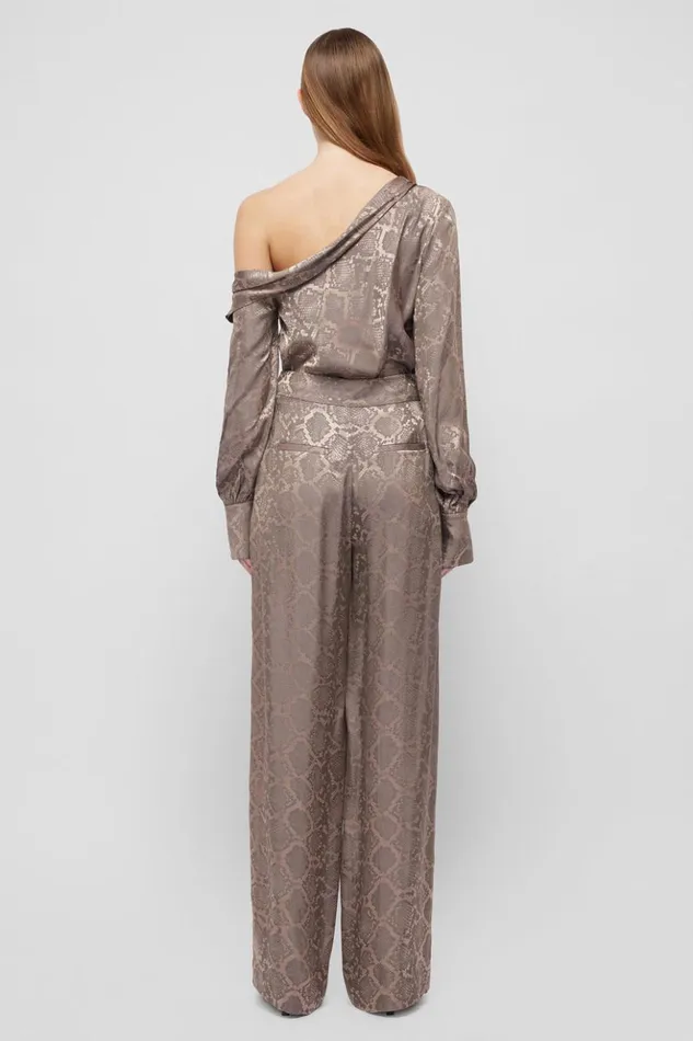 Women Kyra Pant Affogato Python Jonathan Simkhai Pants and Bottoms