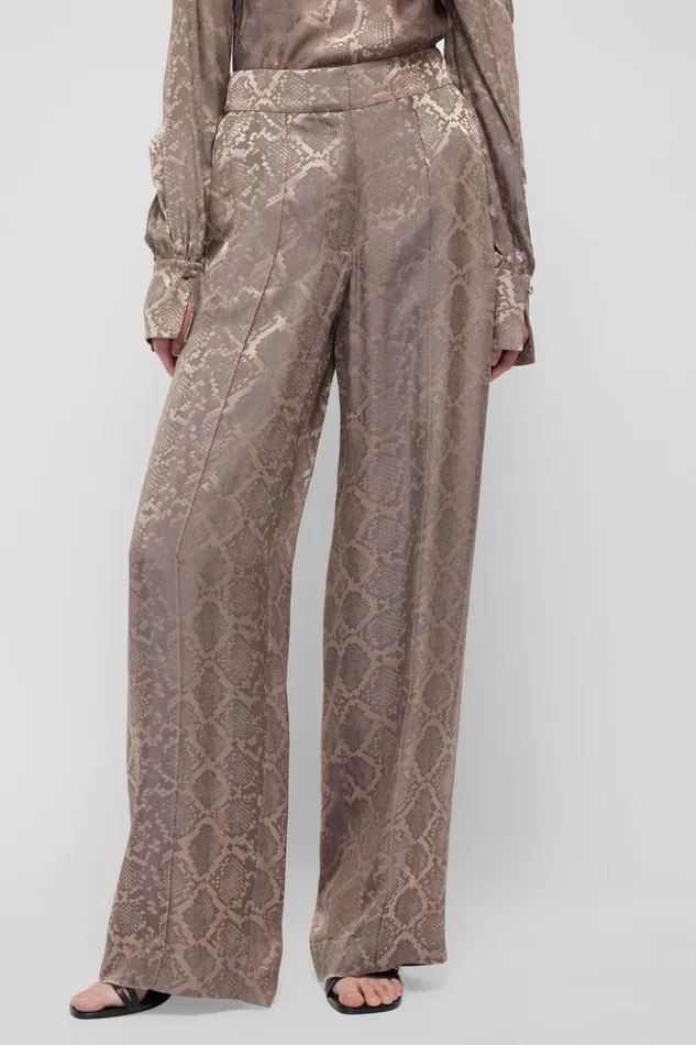 Women Kyra Pant Affogato Python Jonathan Simkhai Pants and Bottoms
