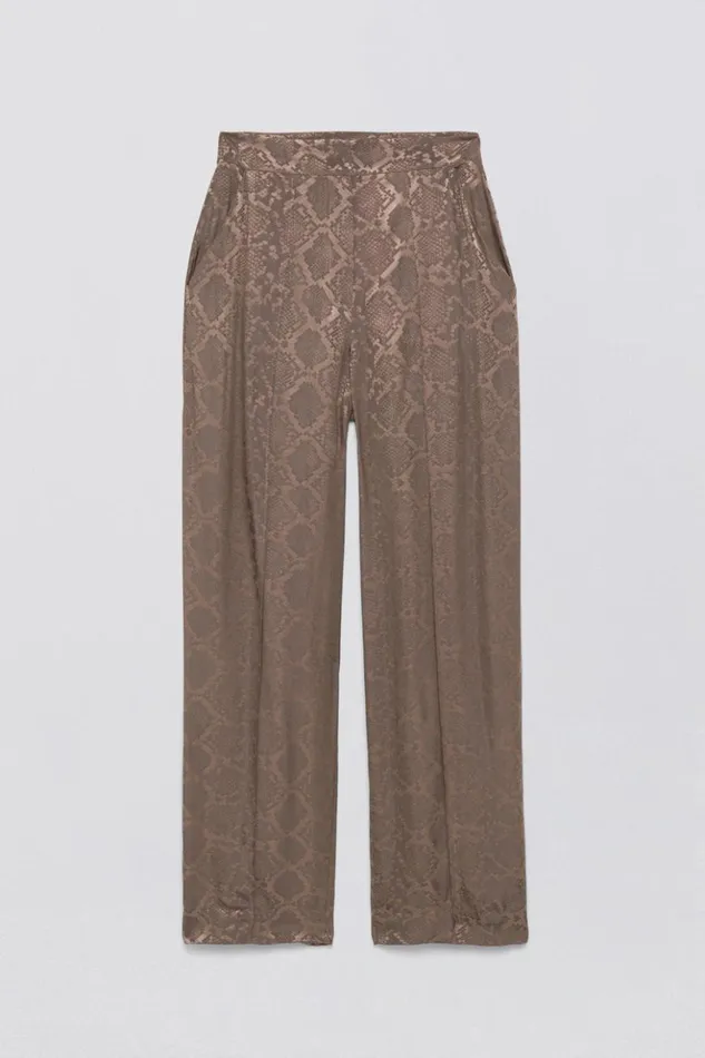 Women Kyra Pant Affogato Python Jonathan Simkhai Pants and Bottoms