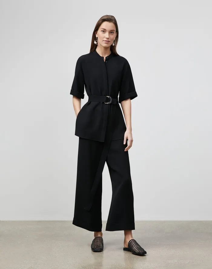Women Lafayette 148 New York Blouses and Shirts PlusSize Alyse Blouse In Finesse Crepe Black Women Lafayette 148 New York Blouses and Shirts PlusSize Alyse Blouse In Finesse Crepe Black
