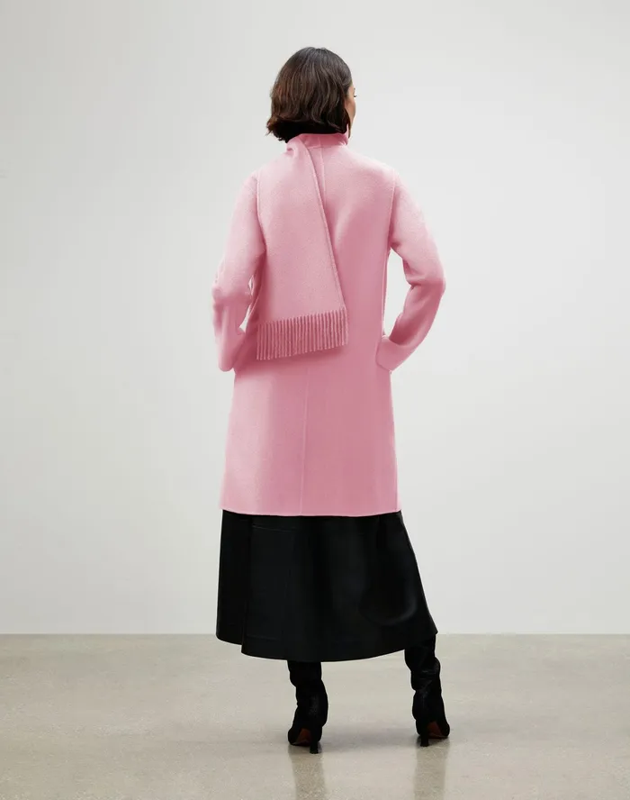 Women Lafayette 148 New York Coats Luxe Cashmere Dawson Coat Pink Salt1
