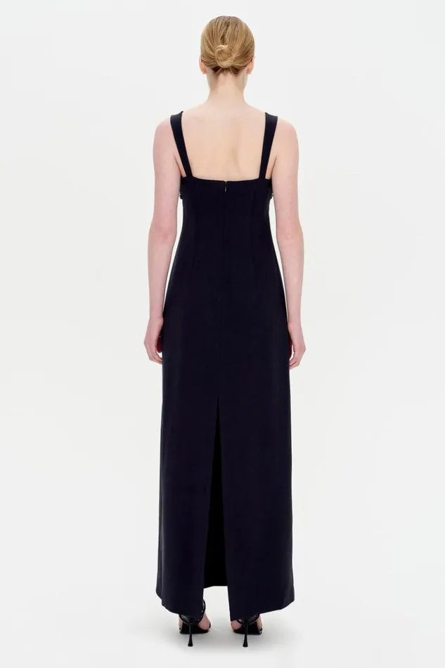 Women Lennox Gown EXCLUSIVE Black Jonathan Simkhai Dresses and Jumpsuits