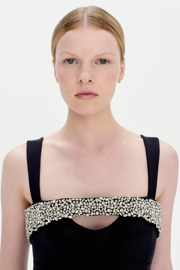 Women Lennox Gown EXCLUSIVE Black Jonathan Simkhai Dresses and Jumpsuits