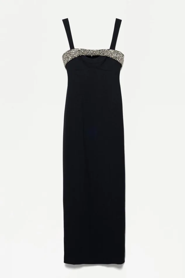 Women Lennox Gown EXCLUSIVE Black Jonathan Simkhai Dresses and Jumpsuits