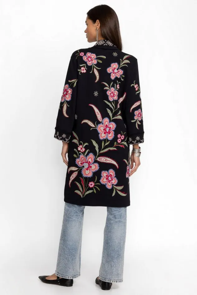 Women LIBBI FRENCH TERRY KIMONO COAT Black Johnny Was Kimonos Women LIBBI FRENCH TERRY KIMONO COAT Black Johnny Was Kimonos