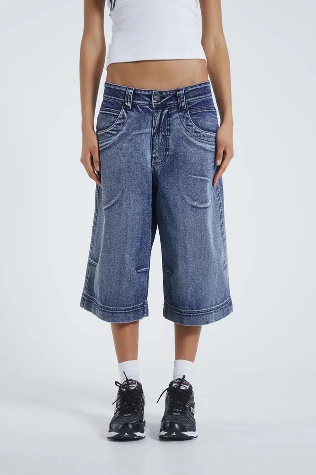 Women Light Blue Colossus Jorts Jaded London Jeans