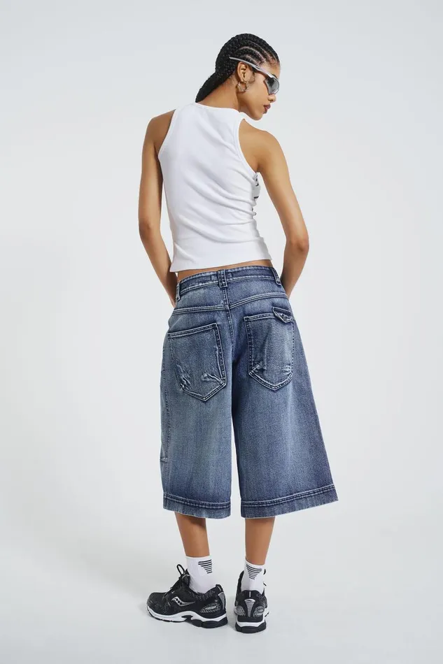 Women Light Blue Colossus Jorts Jaded London Jeans